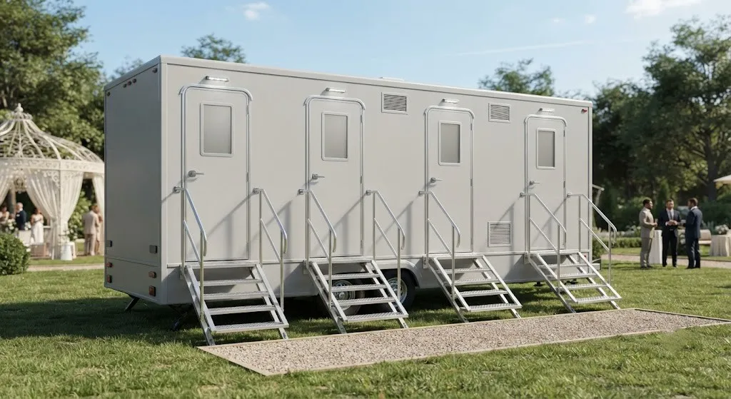 4 Stall Restroom Trailer in Ontario, CA